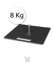 Base piatta 8 kg per bandiere